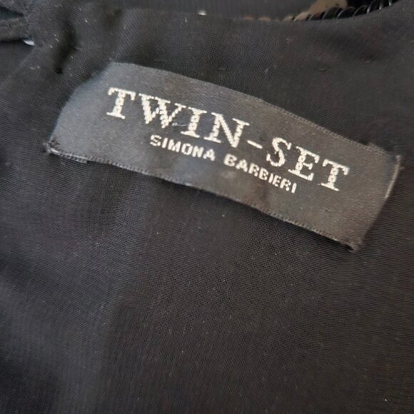 Twin-Set Simona Barbieri Sequin Mini Dress Graphic Print Size S Indie Sleaze - Picture 12 of 14